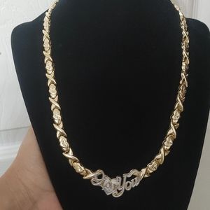 10k gold I love you Necklace